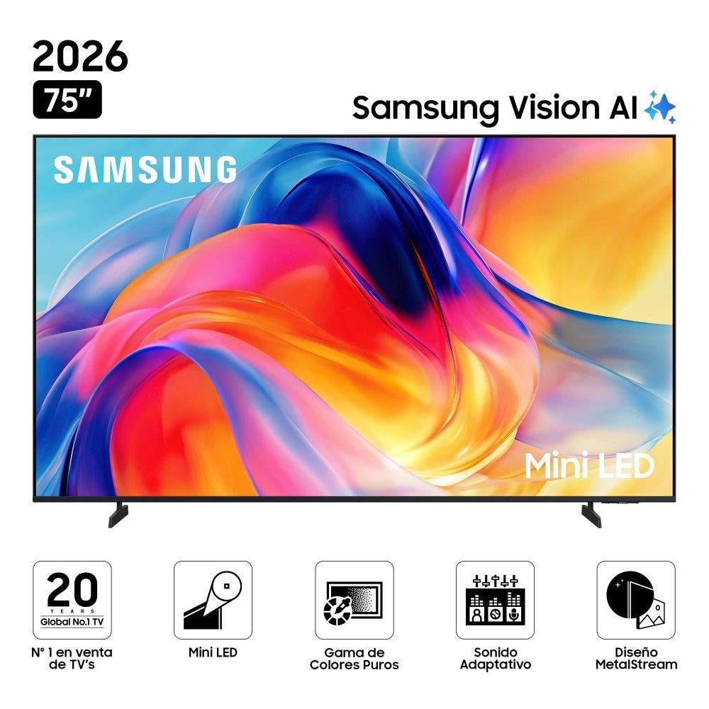 TV Samsung 75" Mini LED Ultra HD Smart UN75M70HAGXPE