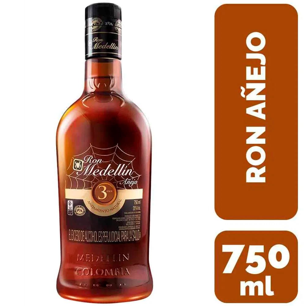 Medellin Ron 3 Años Añejo 750 Ml