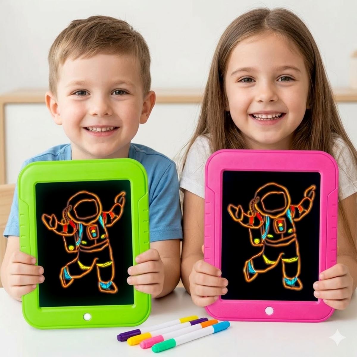 PIZARRA DIGITAL MAGIC PAD CON LUCES PARA NIÑOS