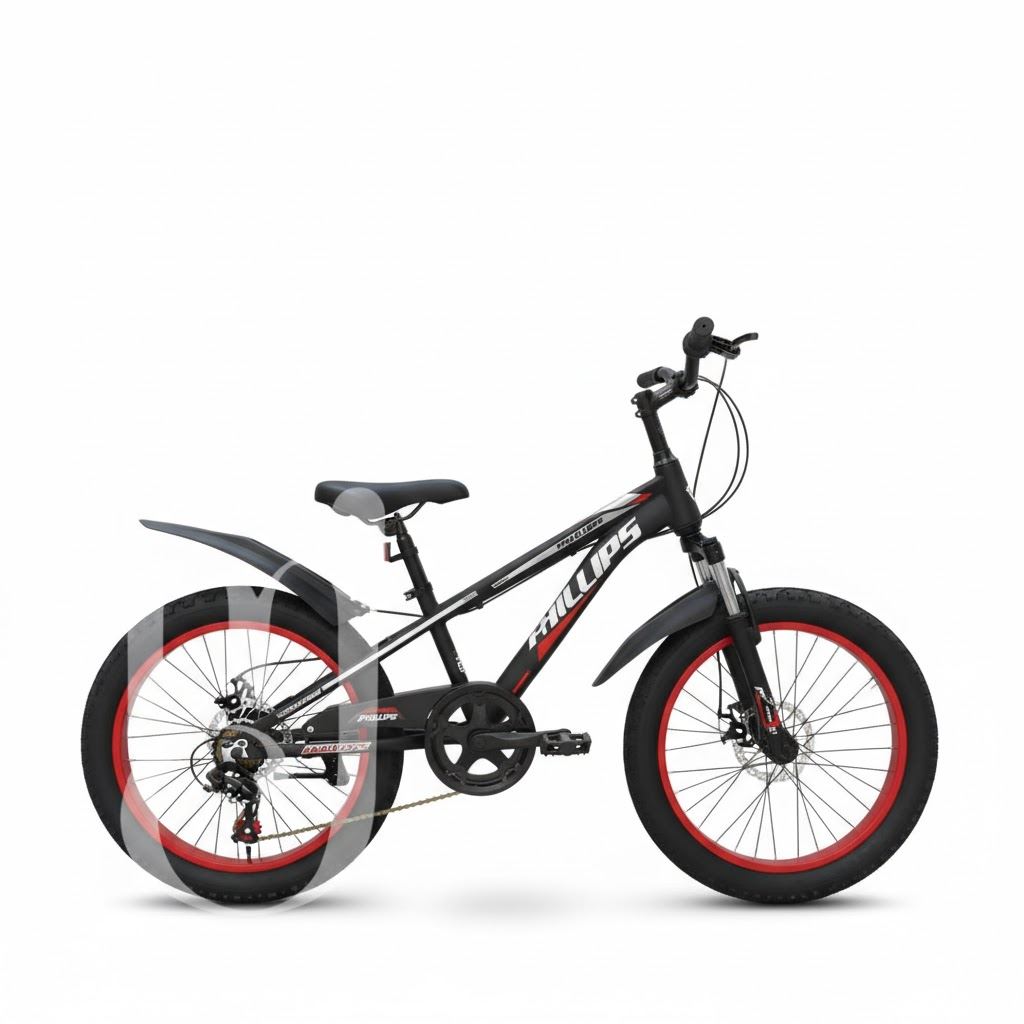 Bicicleta Deportiva Aro 20 «PHILLIPS» Llantas Anchas Red