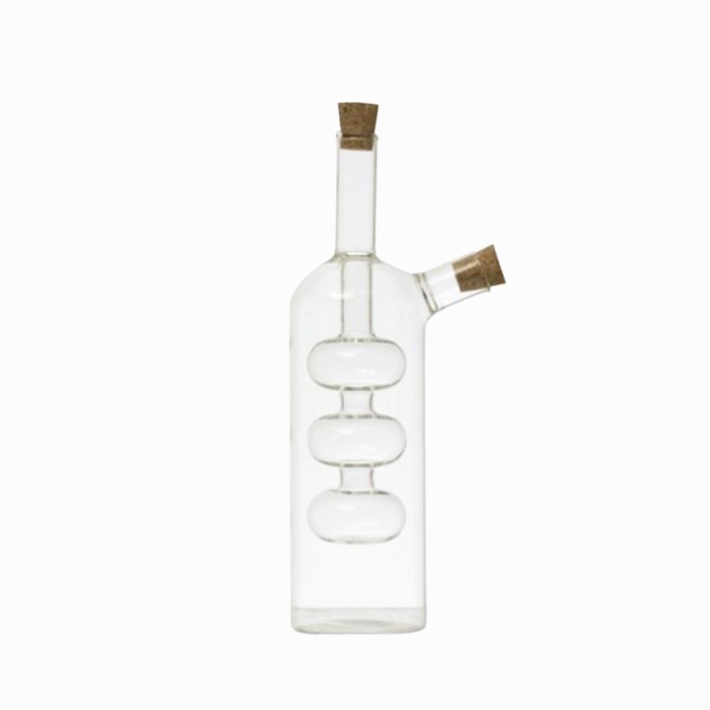 Recipiente En Vidrio Soplado Para Aceite Y Vinagre - Alcuza