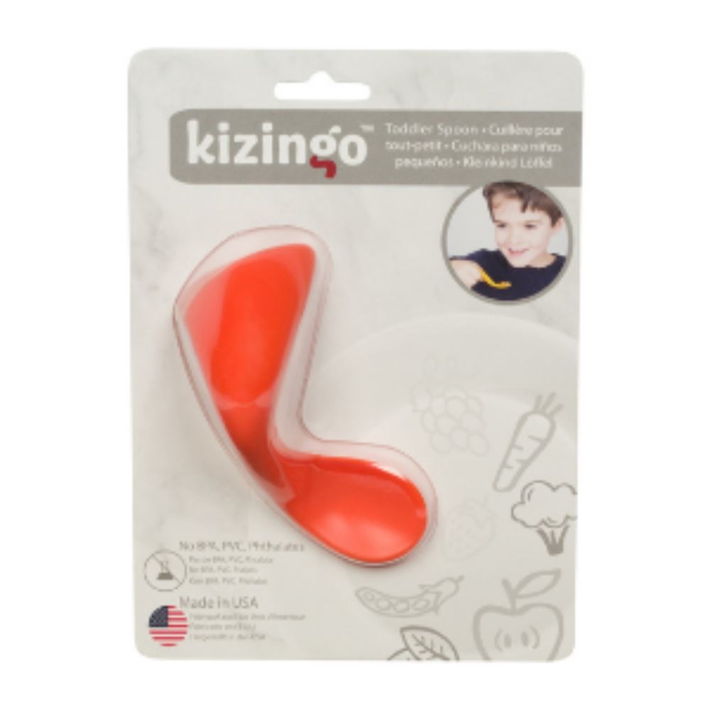 Cuchara Ergonómica Para Bebé Diestro (aprendizaje) Naranja