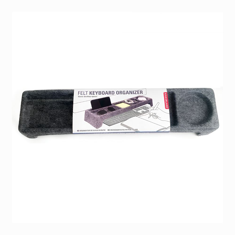 Organizador De Escritorio De Fieltro Gris