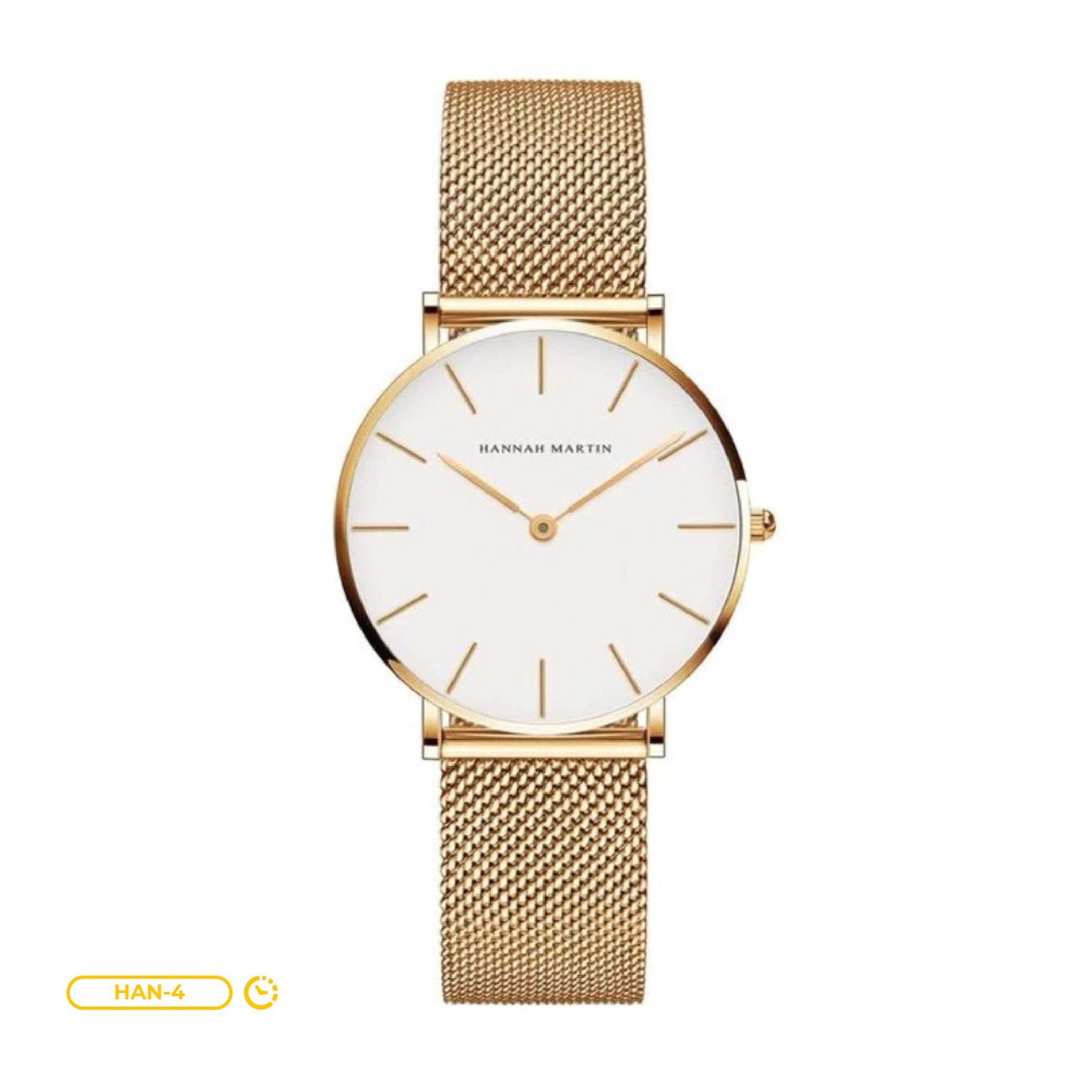 RELOJ HANNAH MARTIN MATE NEGRO Y CELESTE CRIMINAL | SKU: HAN-28