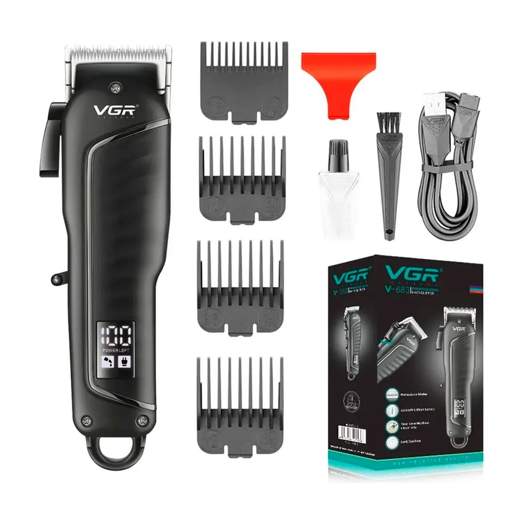 Cortadora de Cabello VGR V-683 Inalámbrica Negro