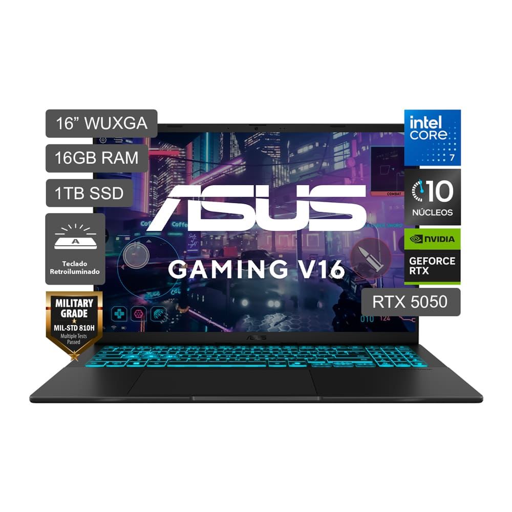 Laptop Asus Gaming V16 Intel Core 7 240H 1TB 16GB RTX 5050 V3607VH-RP013W
