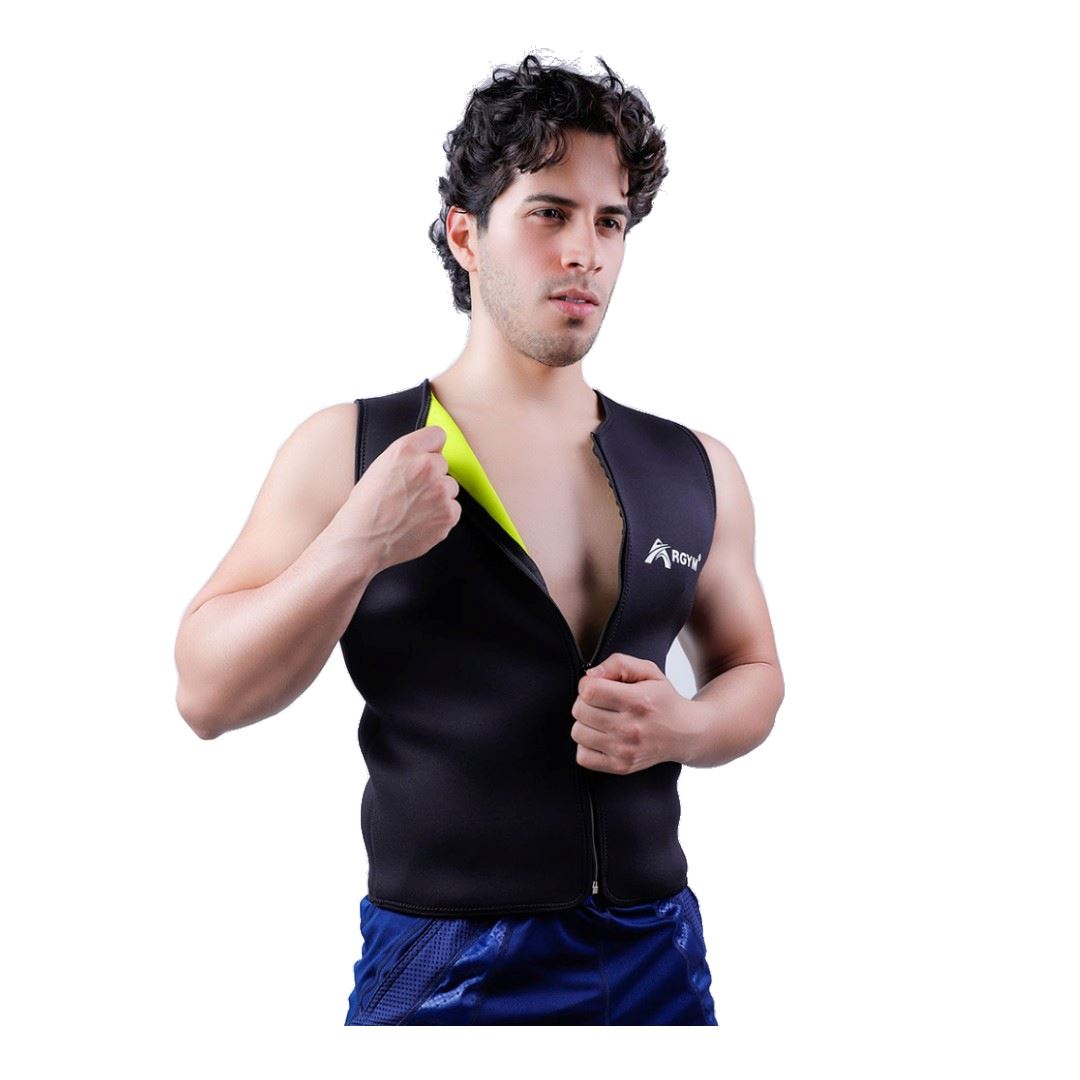 Chaleco Reductor Termico Camiseta Gym Faja Neotex Hombre Shaper