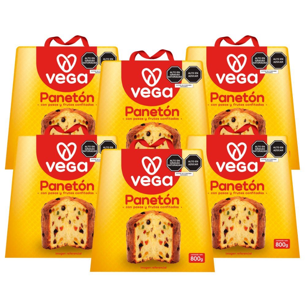 Panetón VEGA Caja 800gr Caja 6u