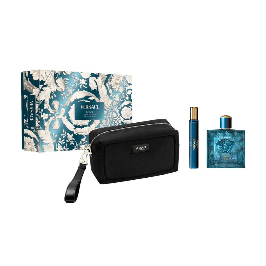 Versace Eros Gift Set Hombre EDP 100ml + Travel Spray 10ml + Estuche (UNIDADES LIMITADAS)