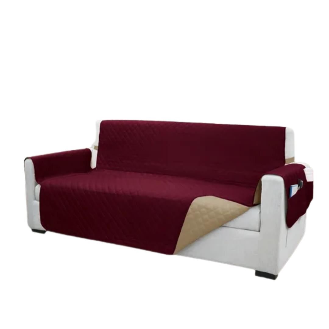 Funda De Sofa Protectora Impermeable Antideslizante 3 Cuerpos