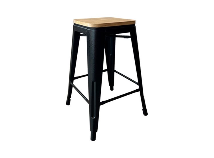 Banco Vintage Wood Negro 61 cm