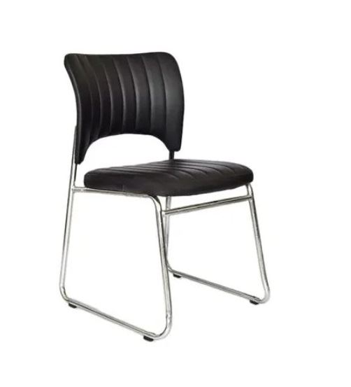 SILLA DE OFICINA VISITA ERGONÓMICA OV-ISO PU CUERO NEGRO