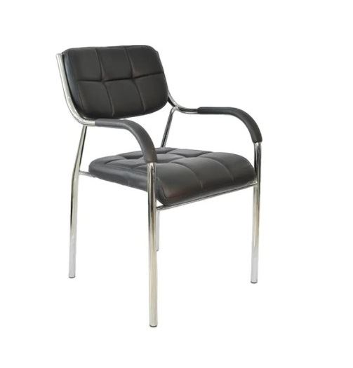 SILLA DE OFICINA VISITA ERGONÓMICA OV-SOFT II CUERO NEGRO