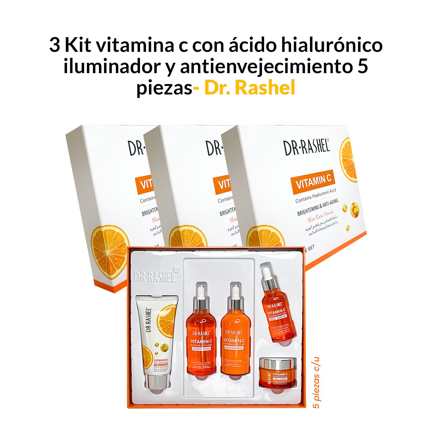 KIT hot 5 PCS TRATAMIENTO IALURONICO