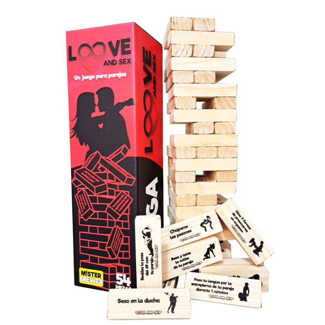 Jenga para parejas, jenga del amor, jenga para adultos