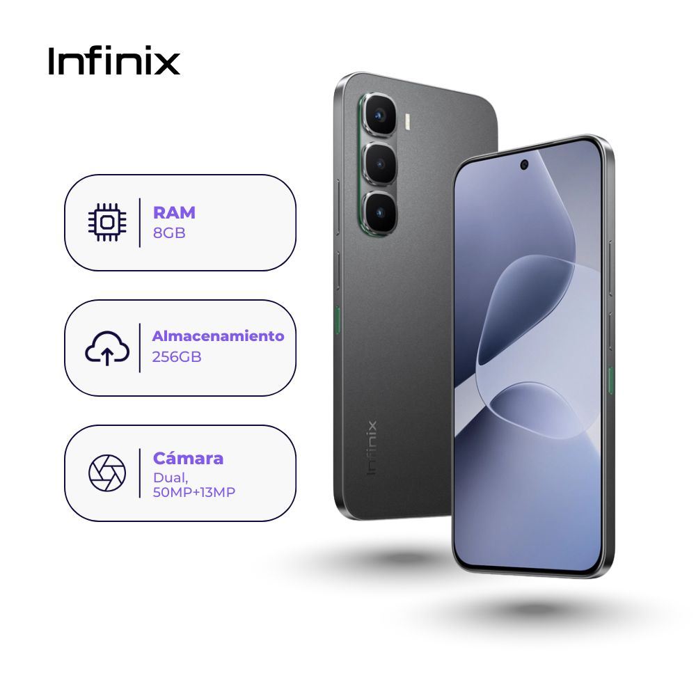 Infinix Hot 60 Pro 256GB 8GB Ram Color Negro