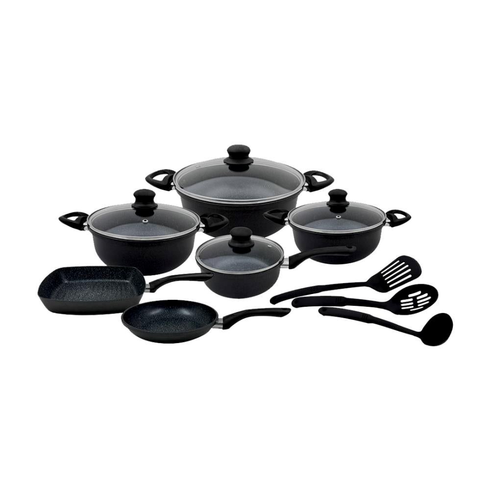 Set de Ollas Vulcano Bord Antiadherente 13 Piezas