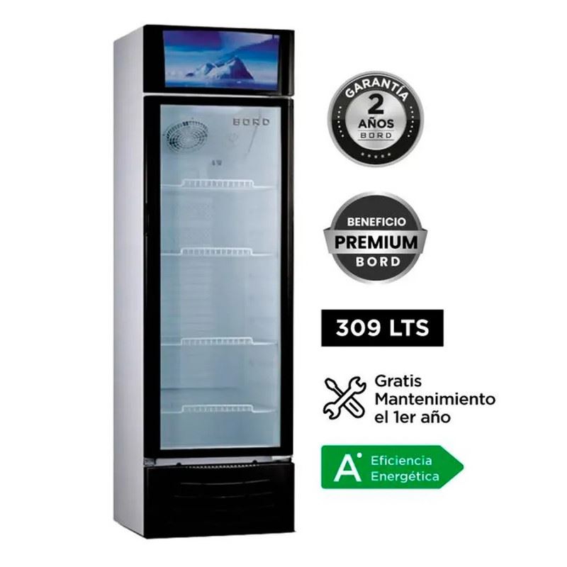 Vitrina Exhibidora Bord 309 Litros Ex309-M