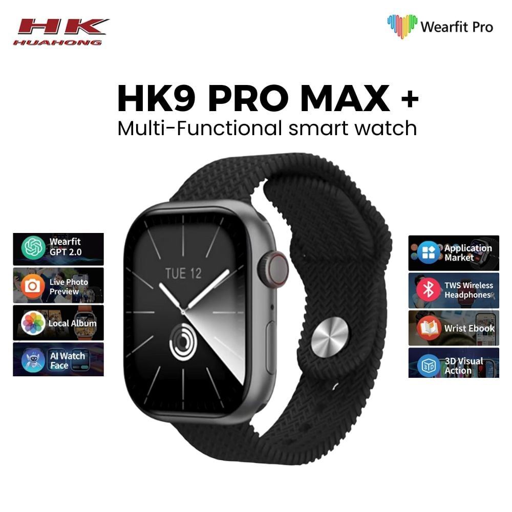 Smart Watch Hk9 Pro Max Plus 2GB Rom Amoled ChatGPT Color Negro