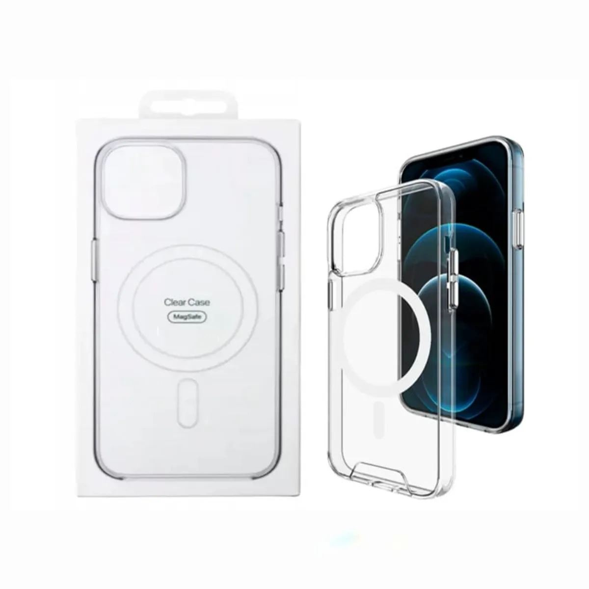 CASE CON MAGSAFE PARA IPHONE 17 PRO MAX TRANSPARENTE
