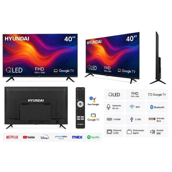 Televisor Hyundai 40 HYLED4029QG Full HD QLED