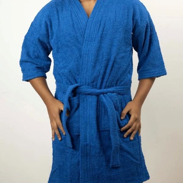 Salida de baño de 380 gramos - M - Azulino