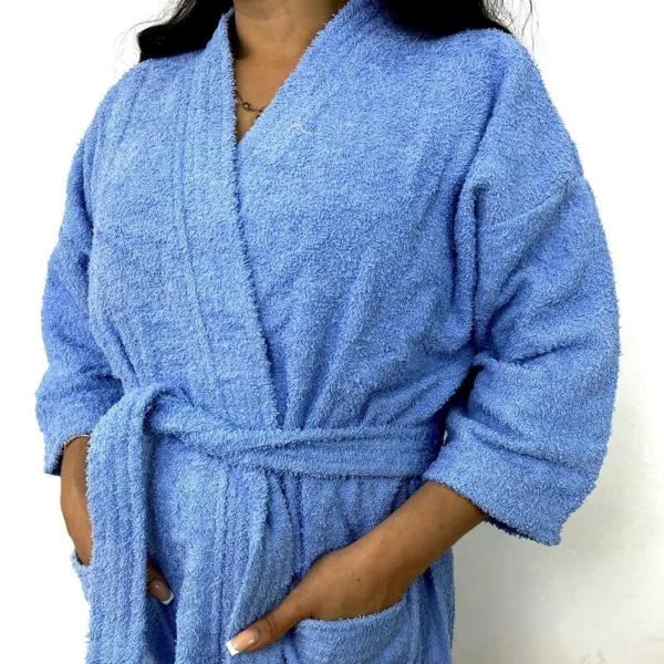 Salida de baño de 380 gramos - S - Celeste