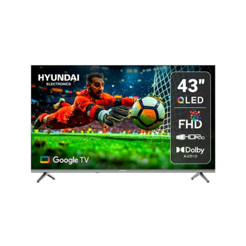 Smart TV Hyundai 43 HYLED4326QG QLED Full HD Google TV Negro