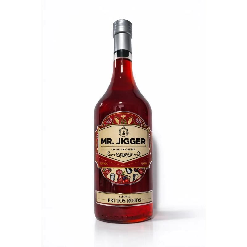 Licor MR JIGGER Frutos Rojos Botella 750ml