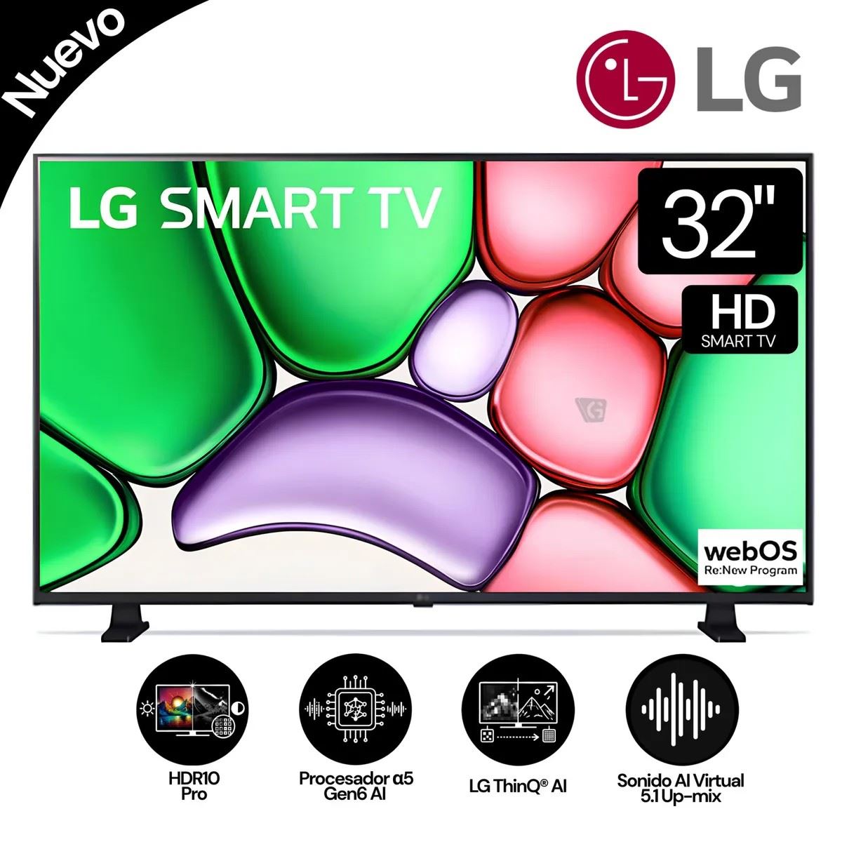 Televisor LG Smart TV 32 LED HD 32LB650BPSA