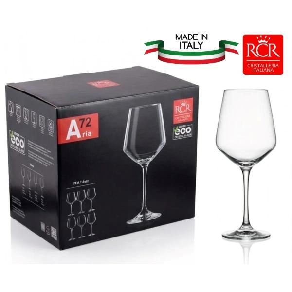 Set de Copas x 6 Vino 54CL. RCR - Hecho en Italia