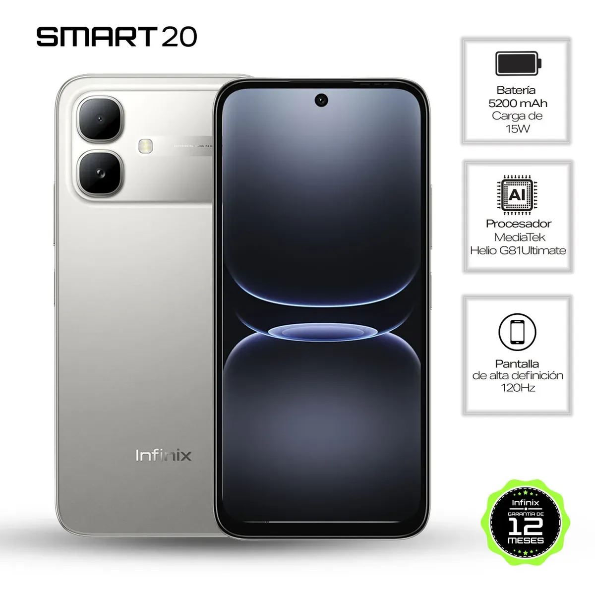 CELULAR INFINIX SMART 20 POLARIS TITANIUM