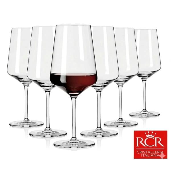 Set de copas x 6 Vino 65CL. RCR - Hecho en Italia