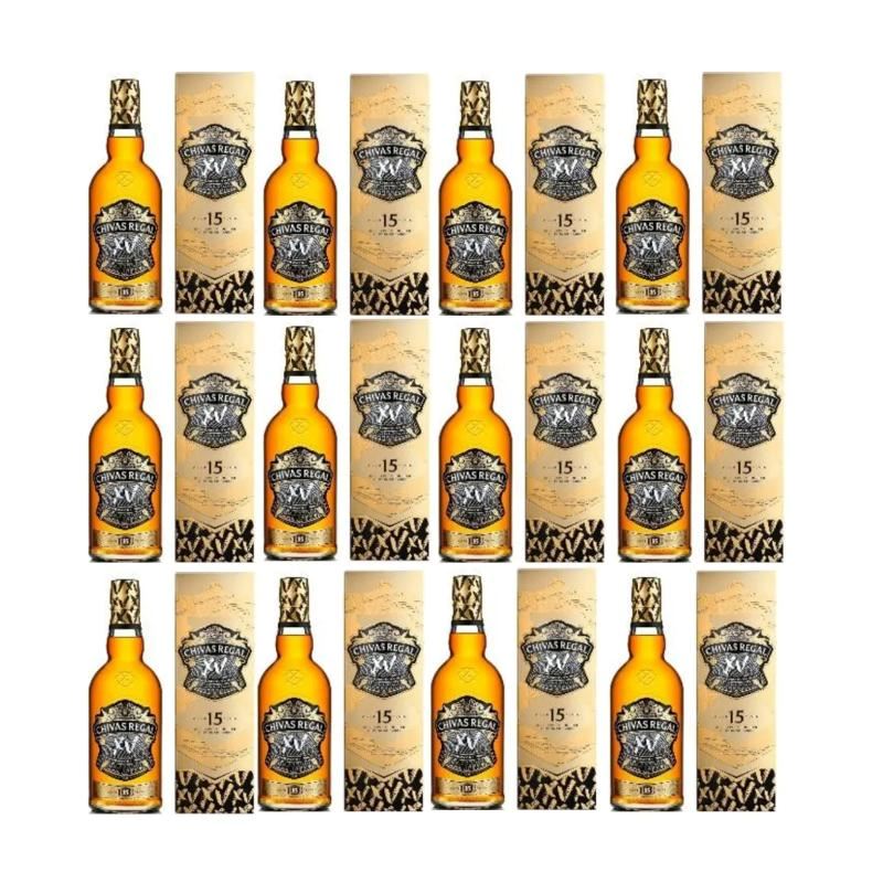WHISKY CHIVAS REGAL XV BOTELLA 750ML - 12 UND