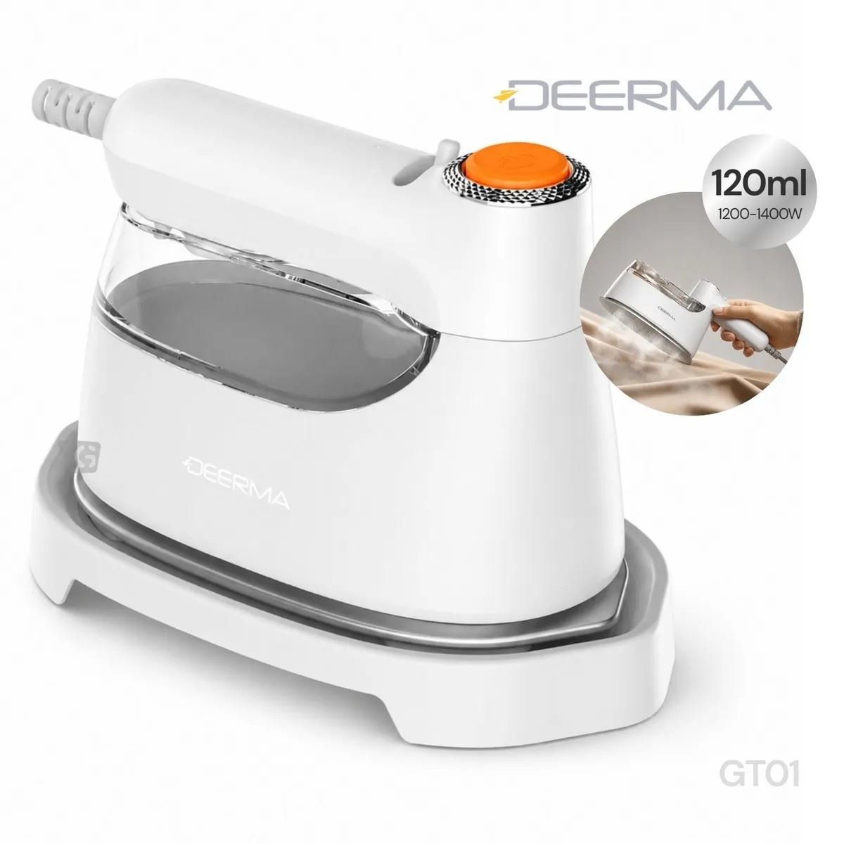 Plancha a vapor portátil para ropa Deerma GT01 Blanco