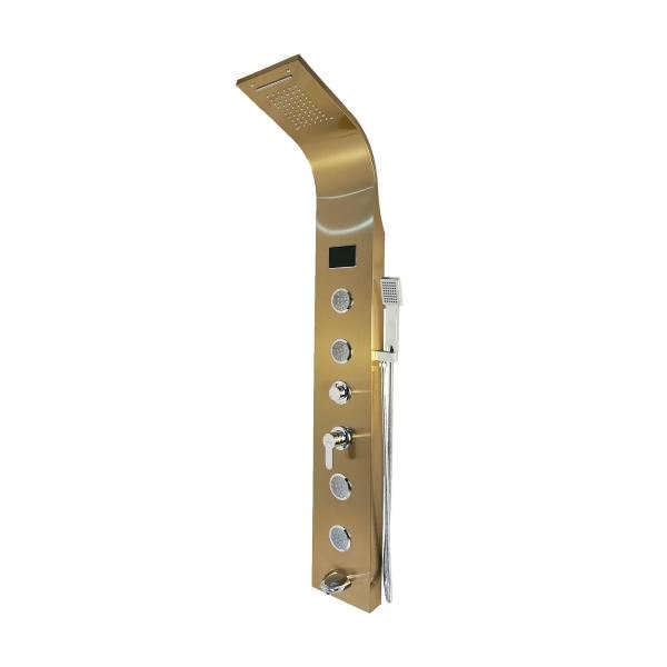 Panel De Ducha Inox Led Satin Gold Sk-8006 - Fratelli