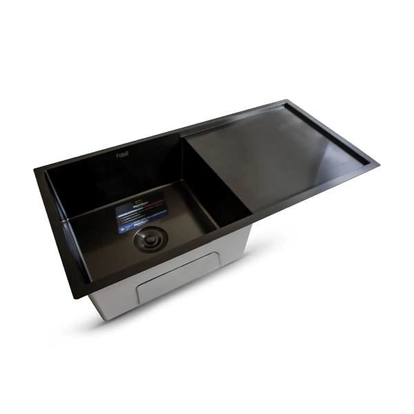 Lavadero P Marmol 100X50X23Cm Nano Black Premium - Fratelli