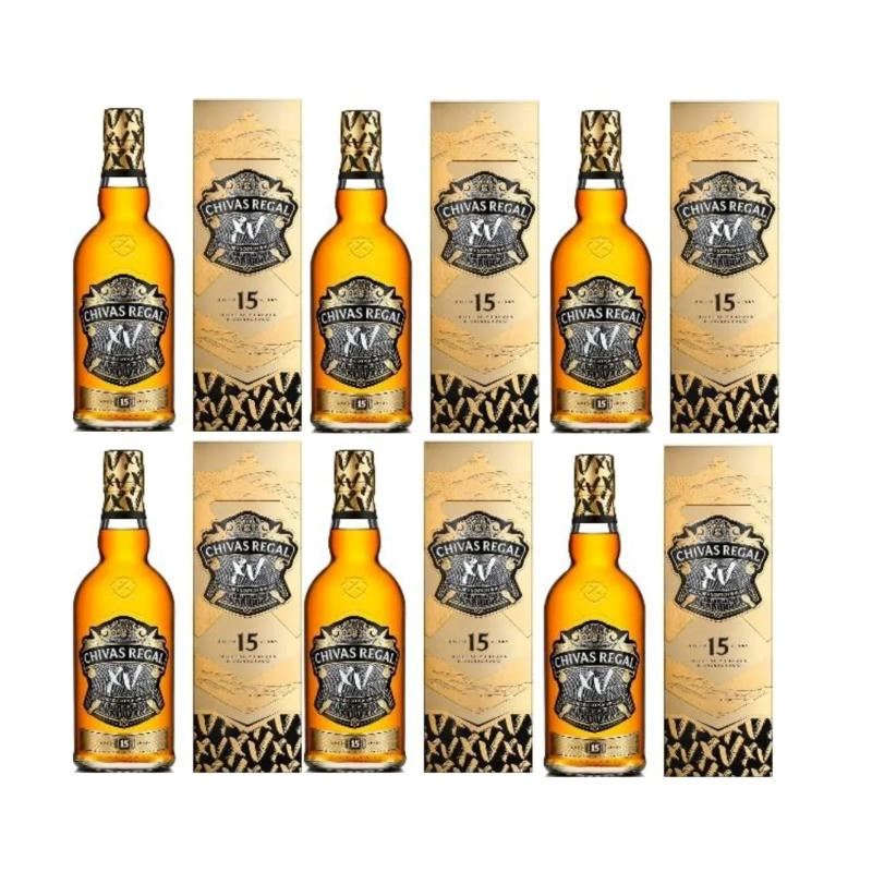 WHISKY CHIVAS REGAL XV BOTELLA 750ML - 6 UND