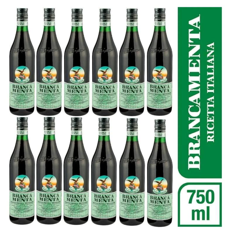 Licor Fernet Branca Menta 750ml - 12 UND