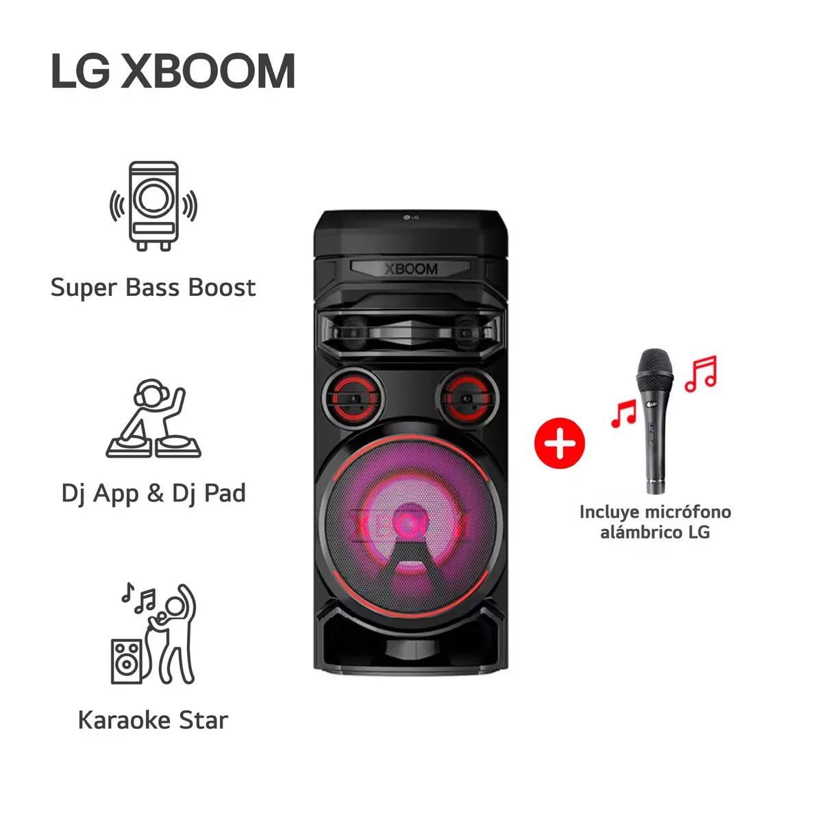 Torre de sonido LG XBOOM RNC7 Multi-Bluetooth Karaoke Star - Negro