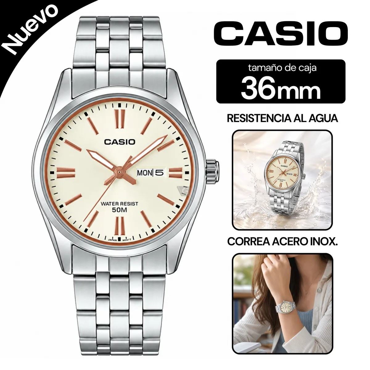 Reloj Casio Para Mujer LLTP-1335D-9AV