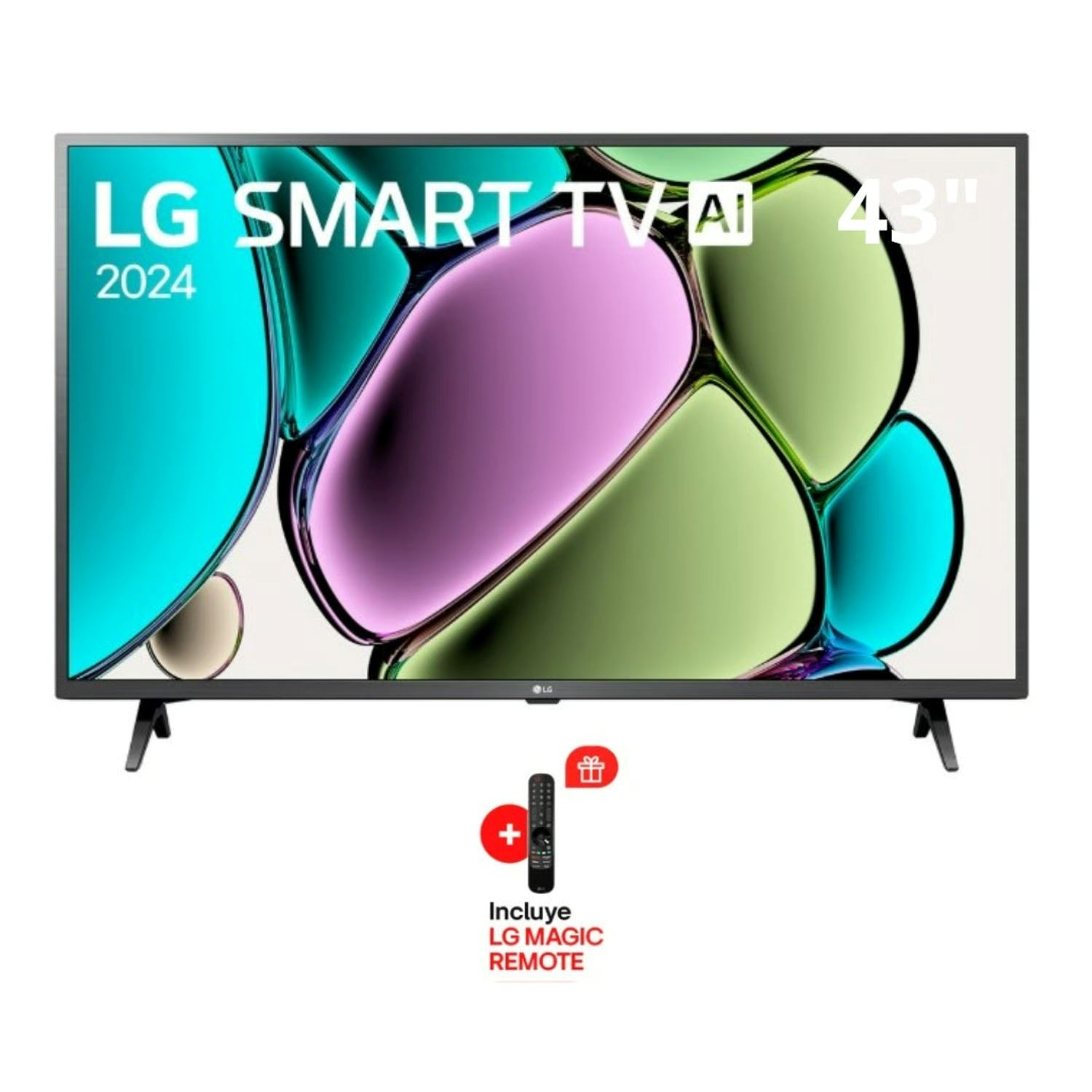 Televisor LG 43" Smart TV FHD AI 43LR6000PSA + Magic Remote MR24