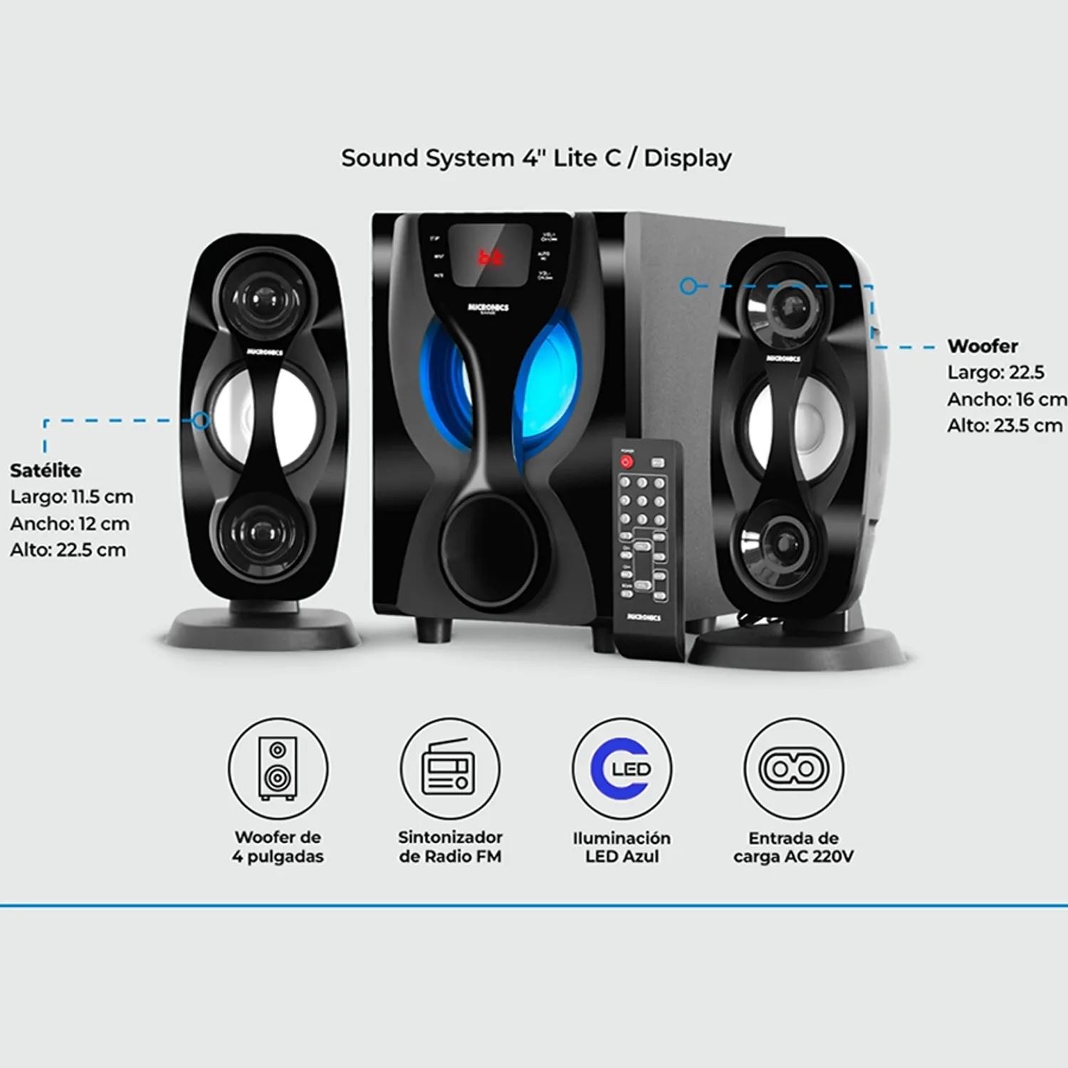 PARLANTE MICRONICS SAVAGE MIC S7415BT