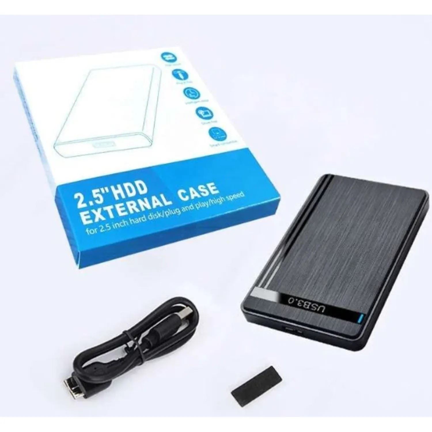 Case Externo Disco Duro USB 3.0 Sata Carcasa SSD HDD 2.5