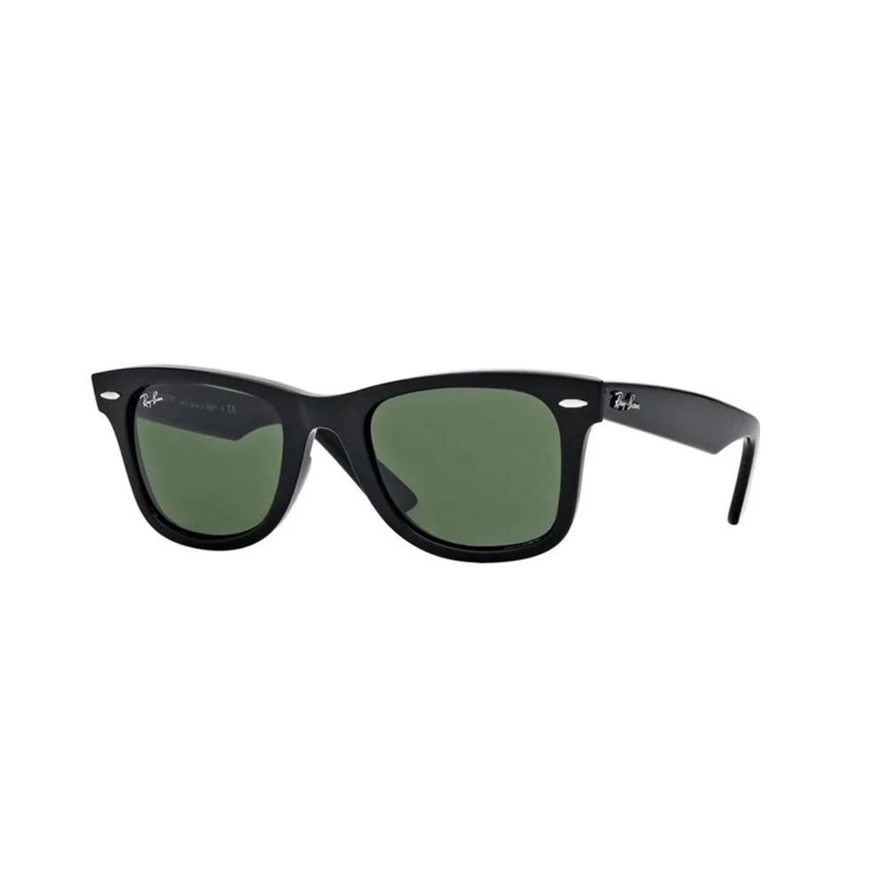 LENTES DE SOL RB 2140 WAYFARER NEGRO MATE LUNA VERDE