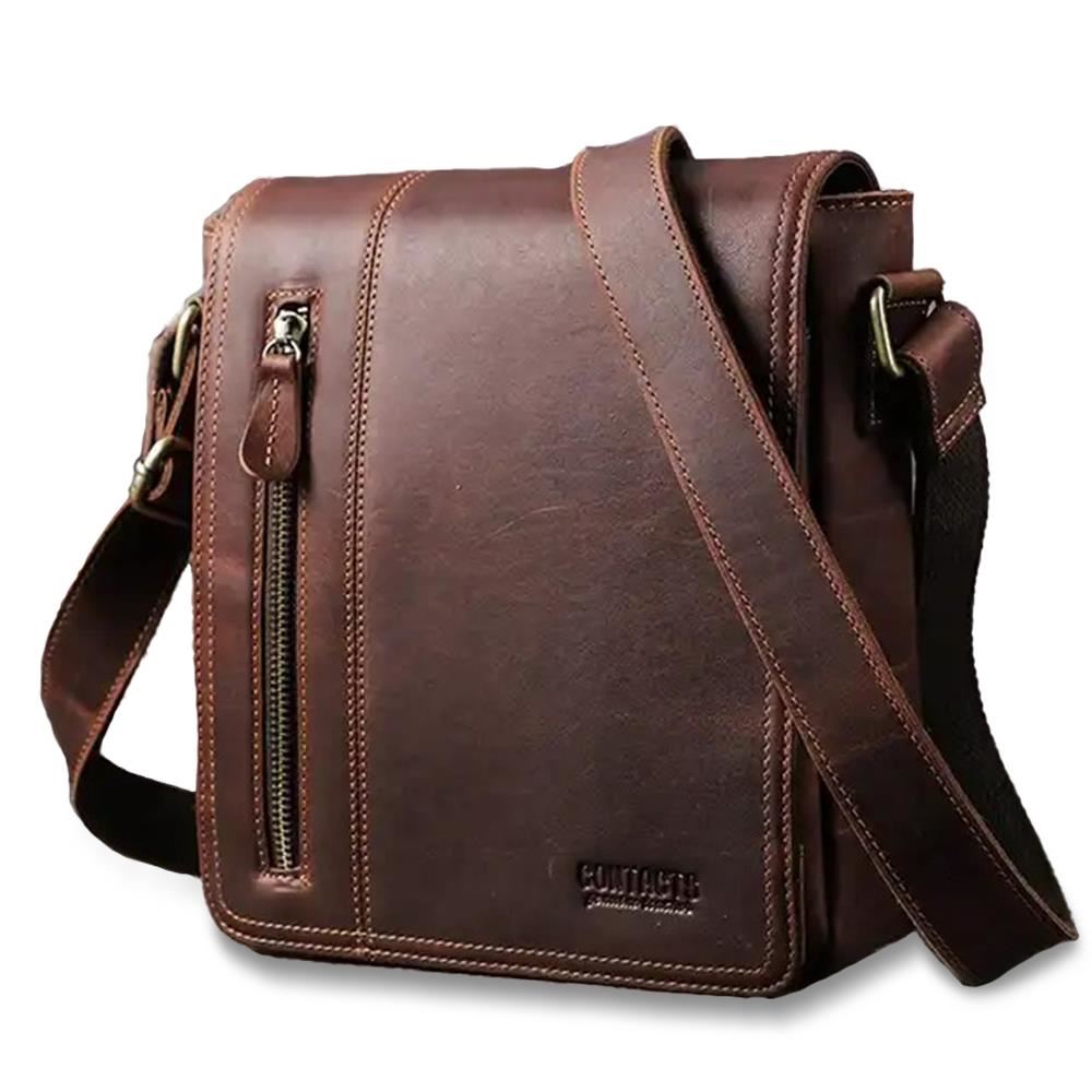 BANDOLERA DE CUERO GENUINO CONTACT´S MB176