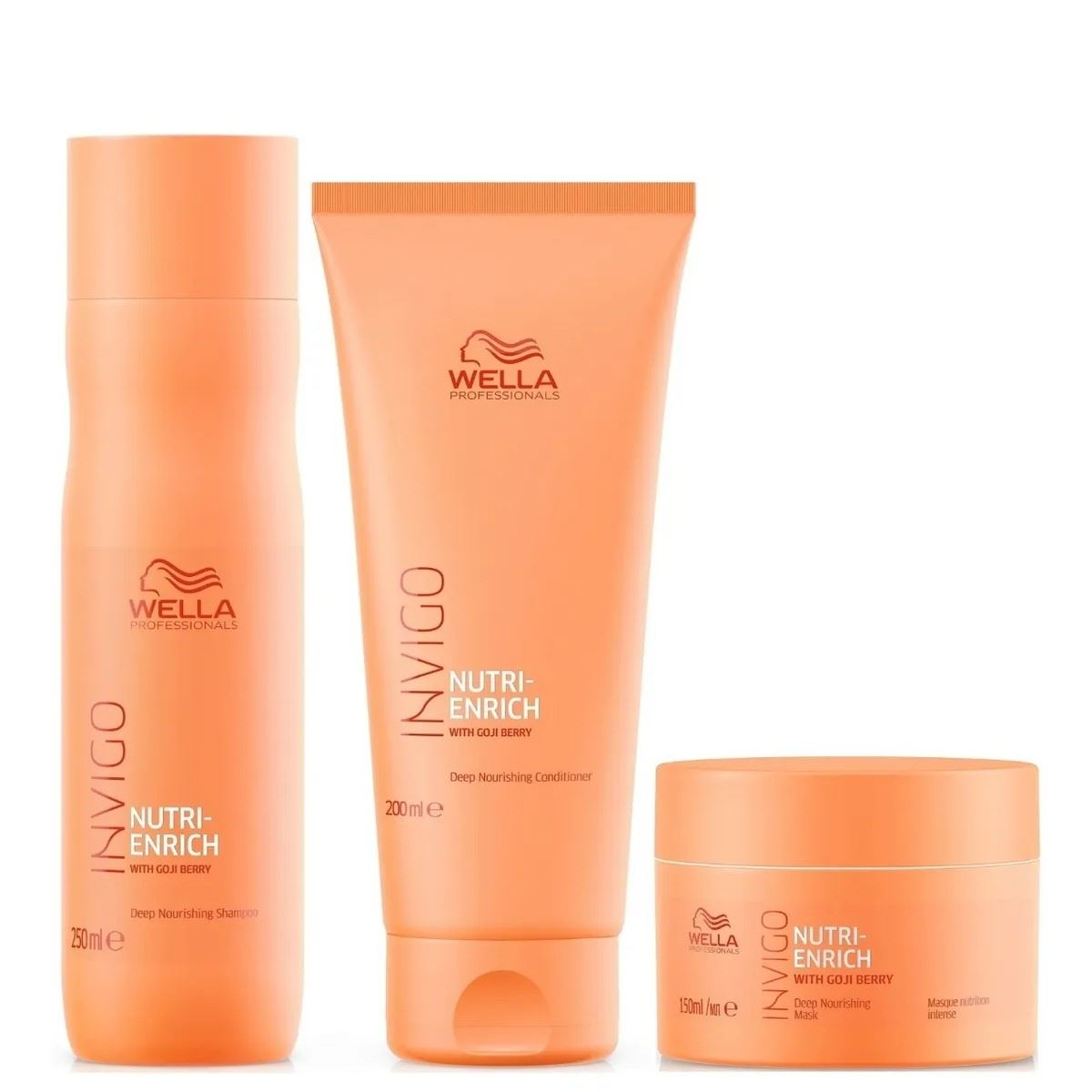 Shampoo Nutritivo+ Acondicionador + Mascarilla Invigo Nutri Enrich Wella