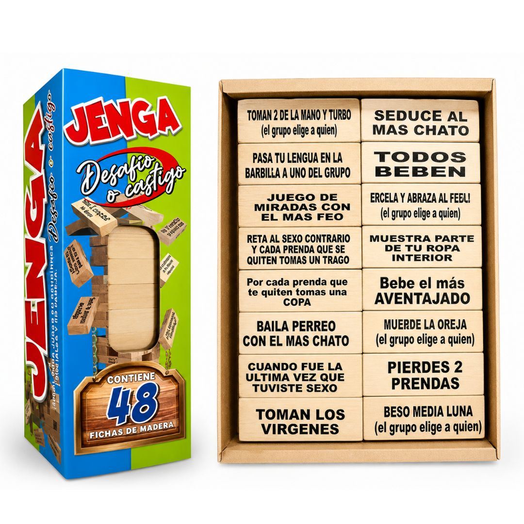 Jenga Desafío o Castigo entre amigos