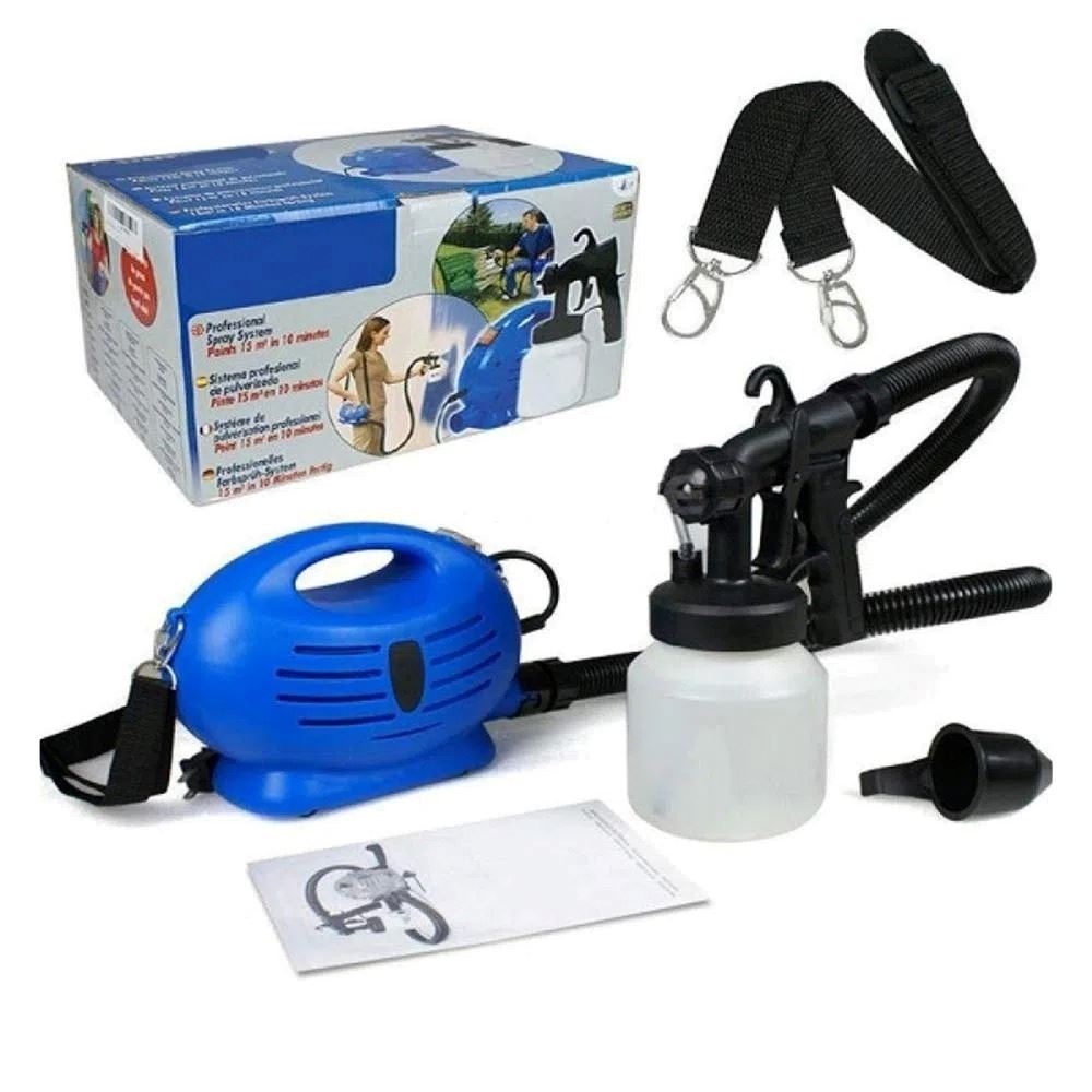 Kit Para Pintar Paint Zoom Compresor + Pistola + Recipiente