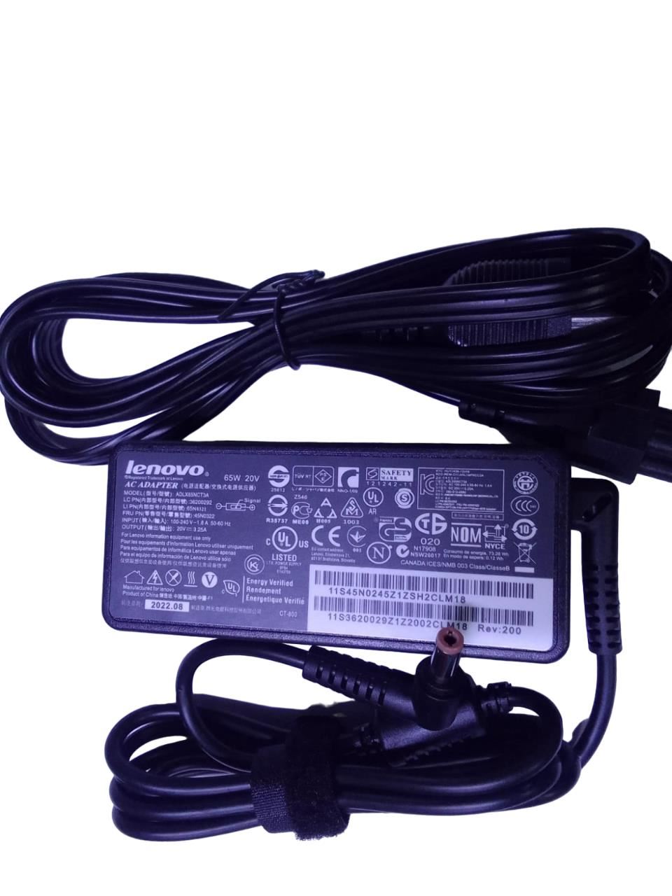 Cargador Para Laptop Compatible Con Lenovo 20V 325A Punta Marron